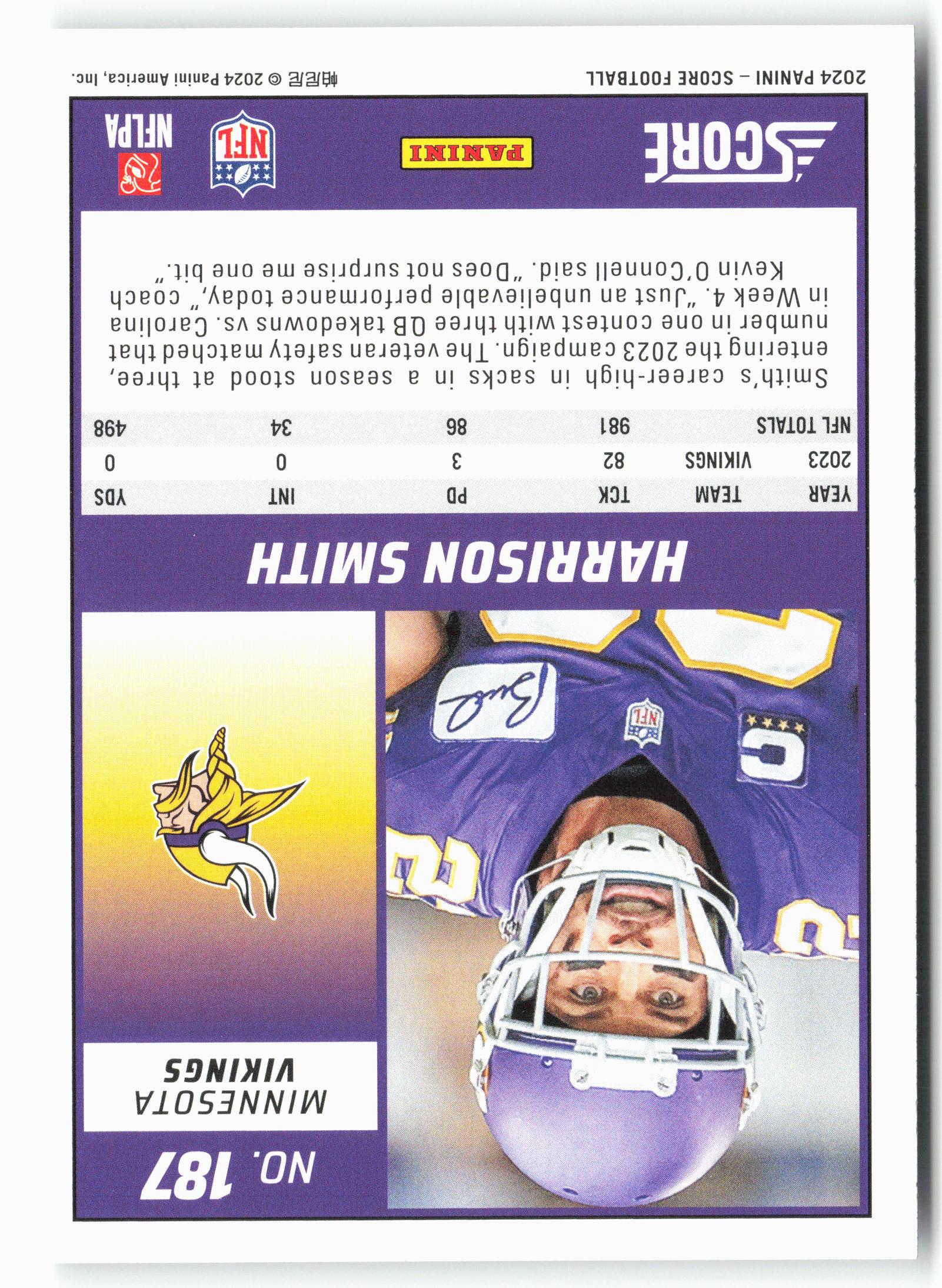 2024 Score #187 Harrison Smith