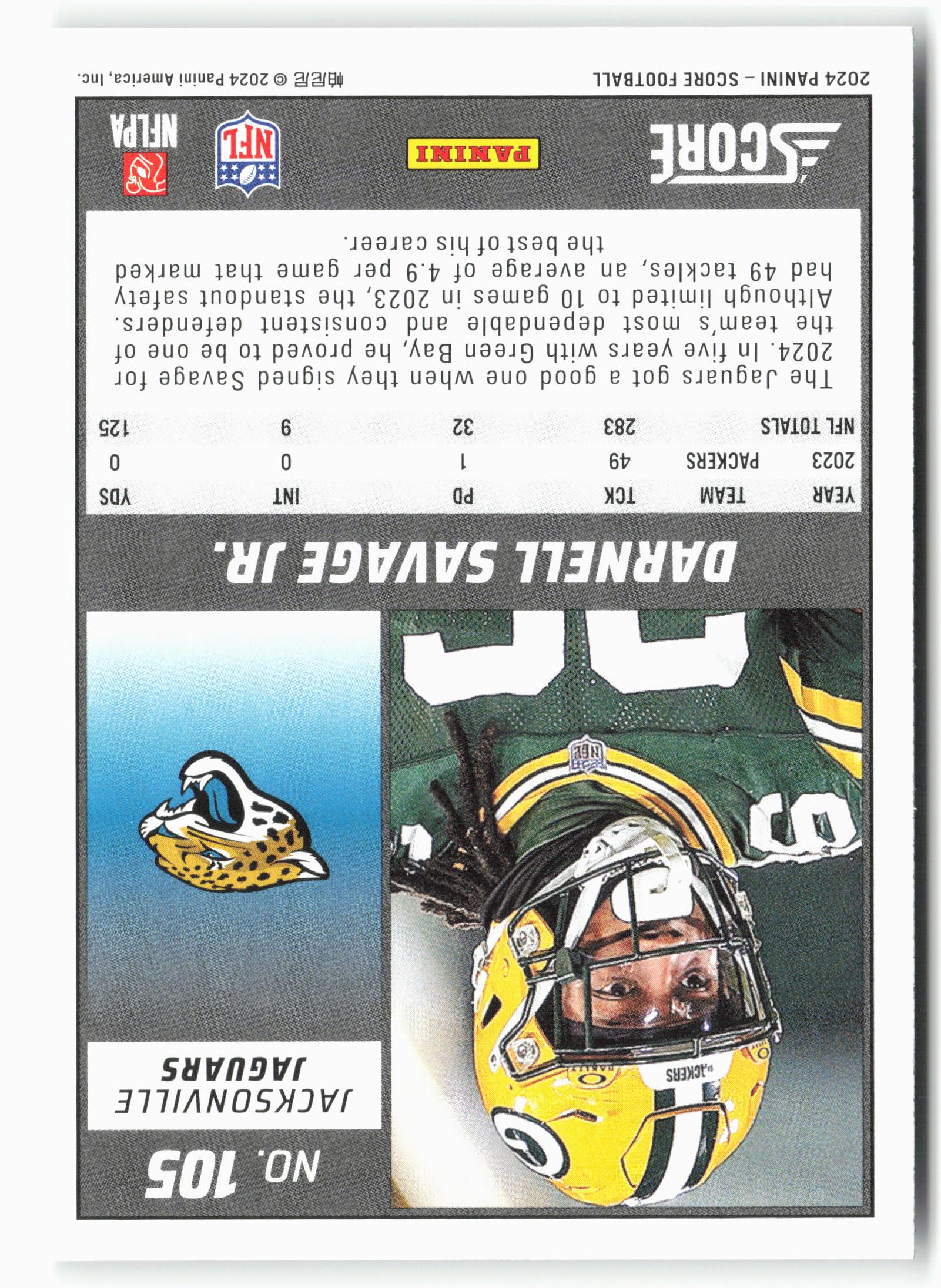 2024 Score #105 Darnell Savage Jr.