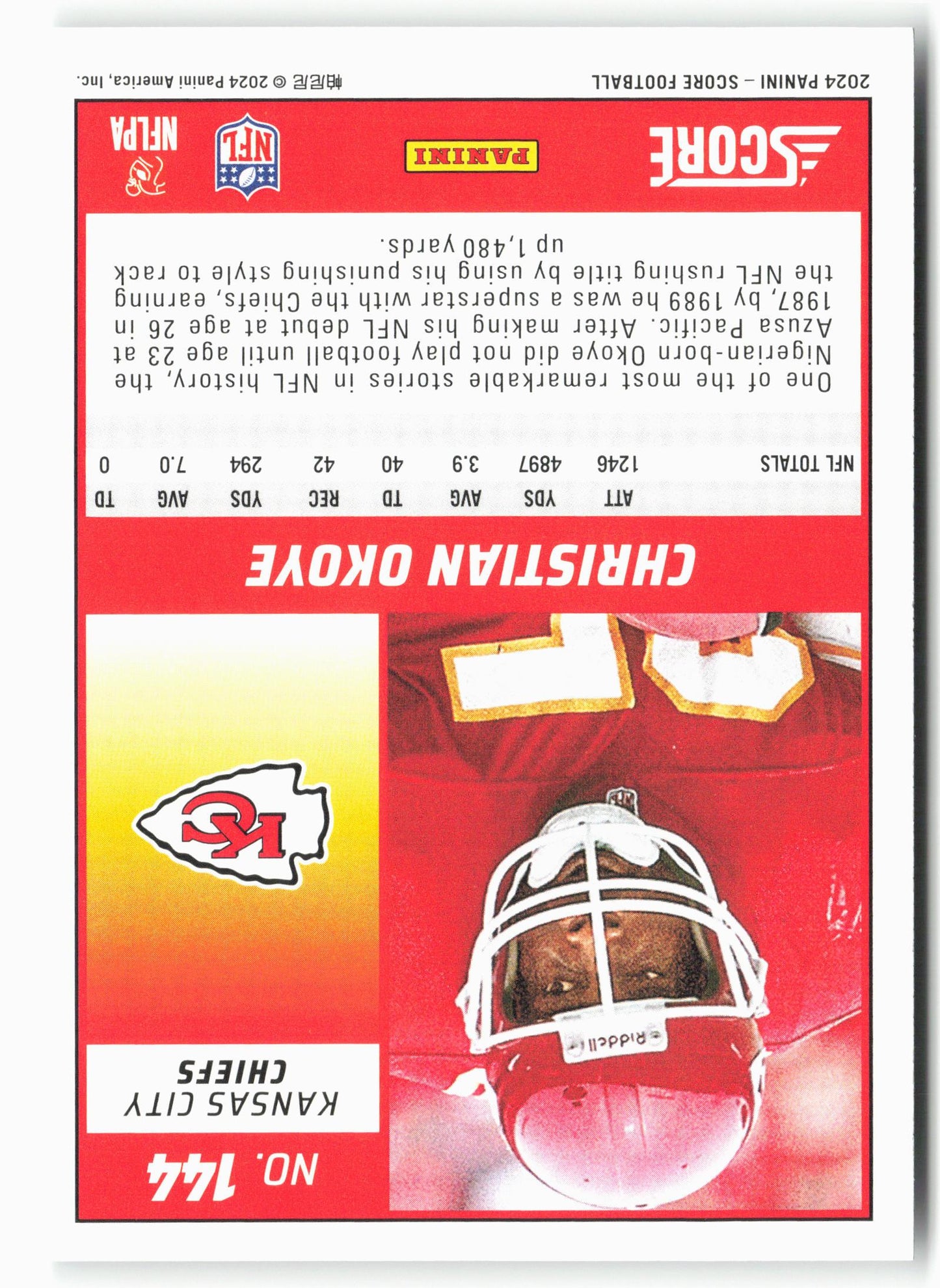 2024 Score #144 Christian Okoye