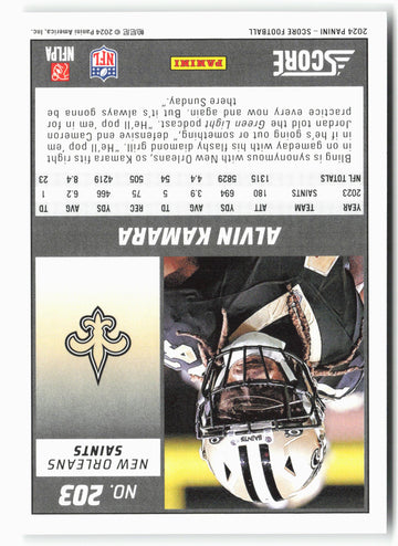 
2024 Score #203 Alvin Kamara