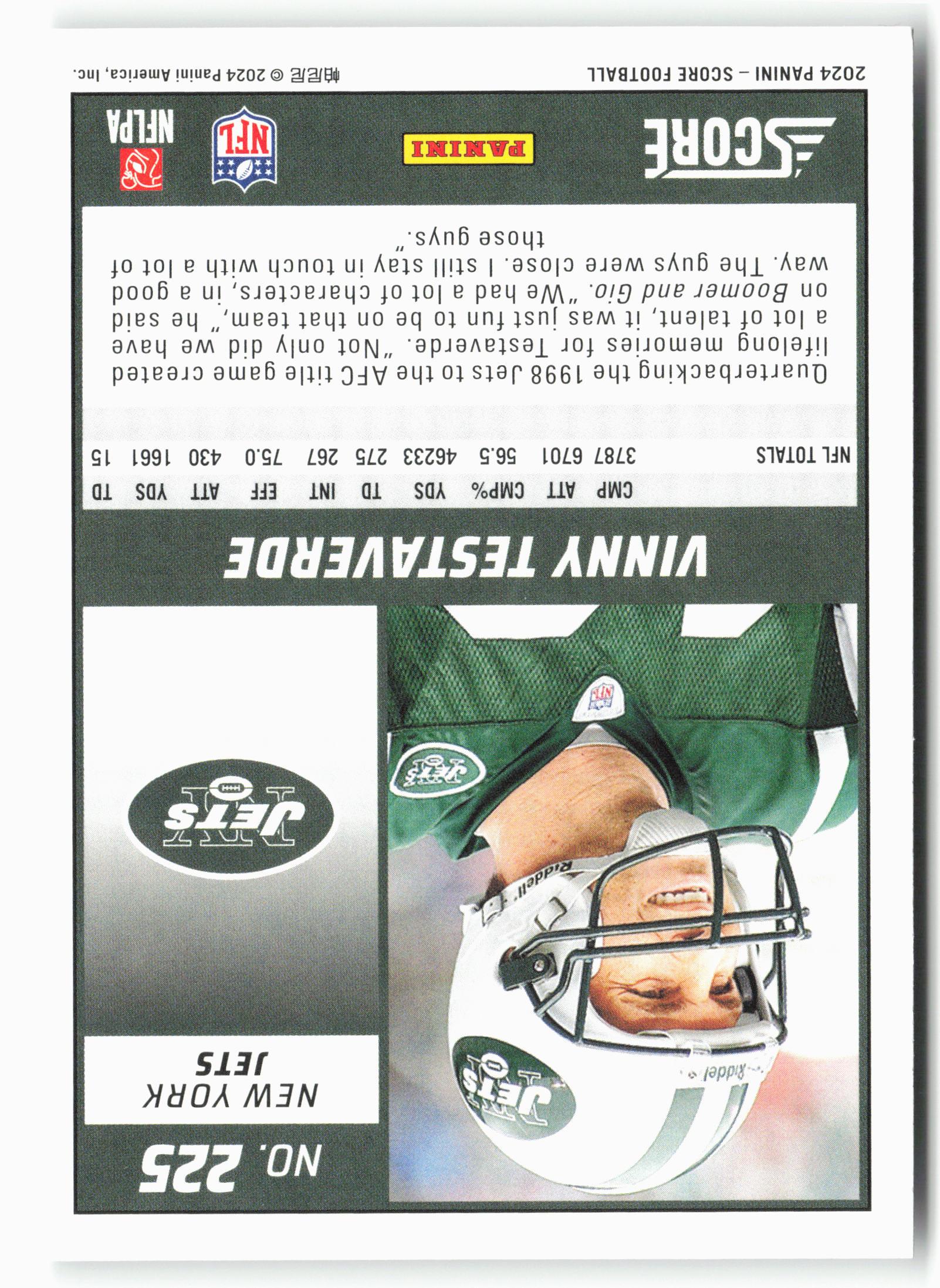 2024 Score #225 Vinny Testaverde