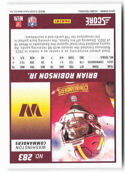 2024 Score #283 Brian Robinson Jr.