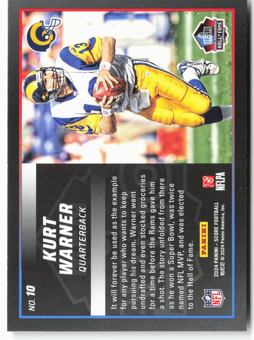 
2024 Score #10 Kurt Warner Men of Canton