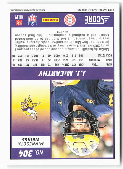 2024 Score #304 J.J. McCarthy