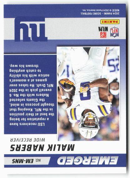 2024 Score #EM-MNS Malik Nabers Emerged