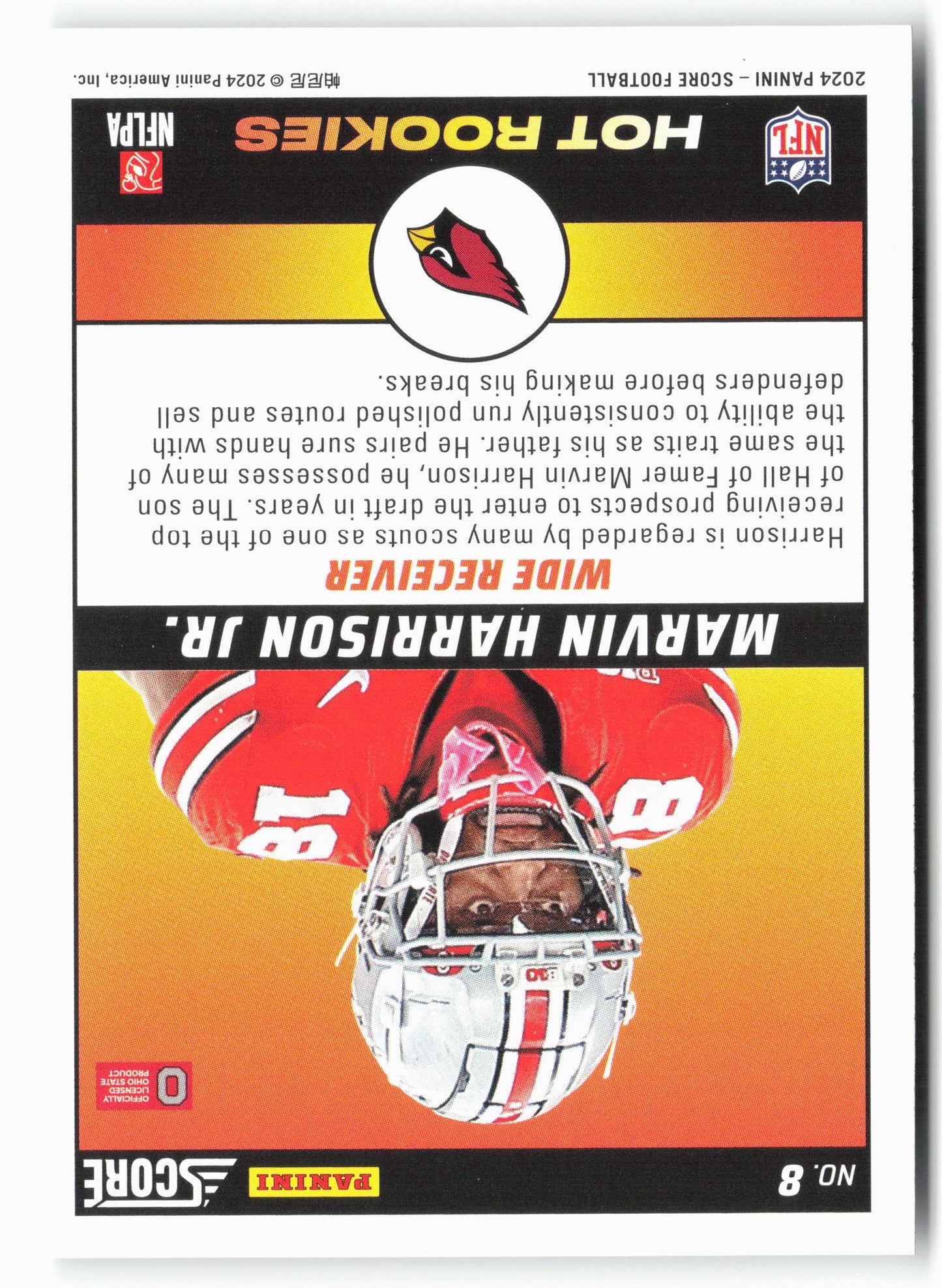 2024 Score #8 Marvin Harrison Jr. Hot Rookies