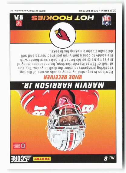 2024 Score #8 Marvin Harrison Jr. Hot Rookies