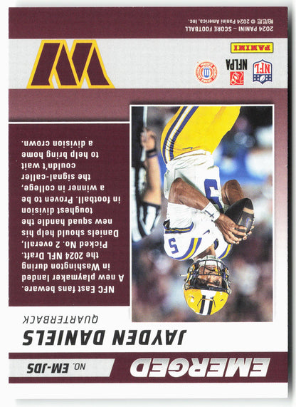 2024 Score #EM-JDS Jayden Daniels Emerged