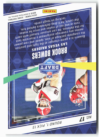 2024 Score #17 Brock Bowers NFL Draft