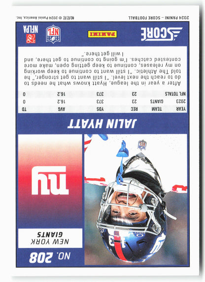 2024 Score #208 Jalin Hyatt