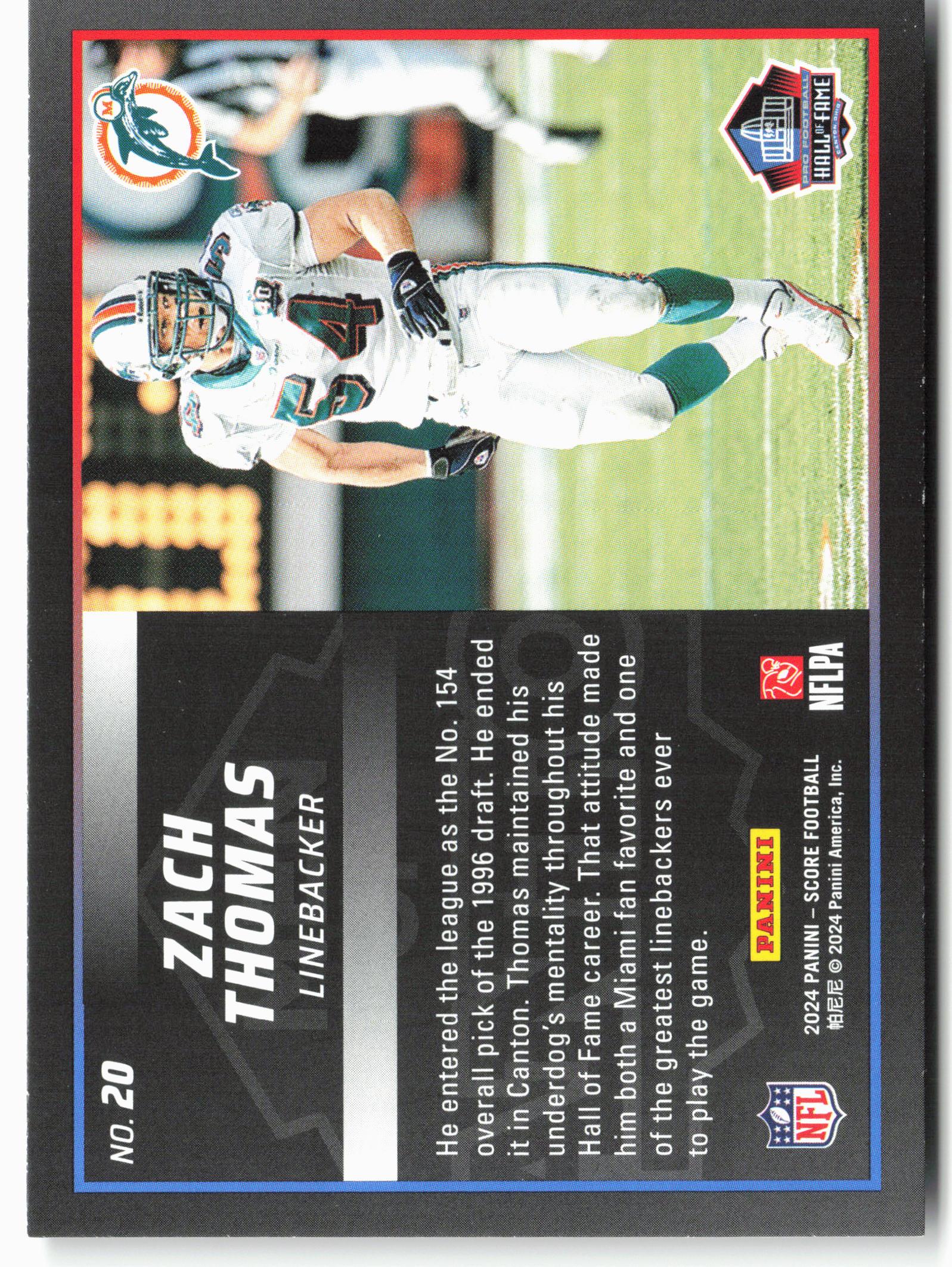 2024 Score #20 Zach Thomas Men of Canton
