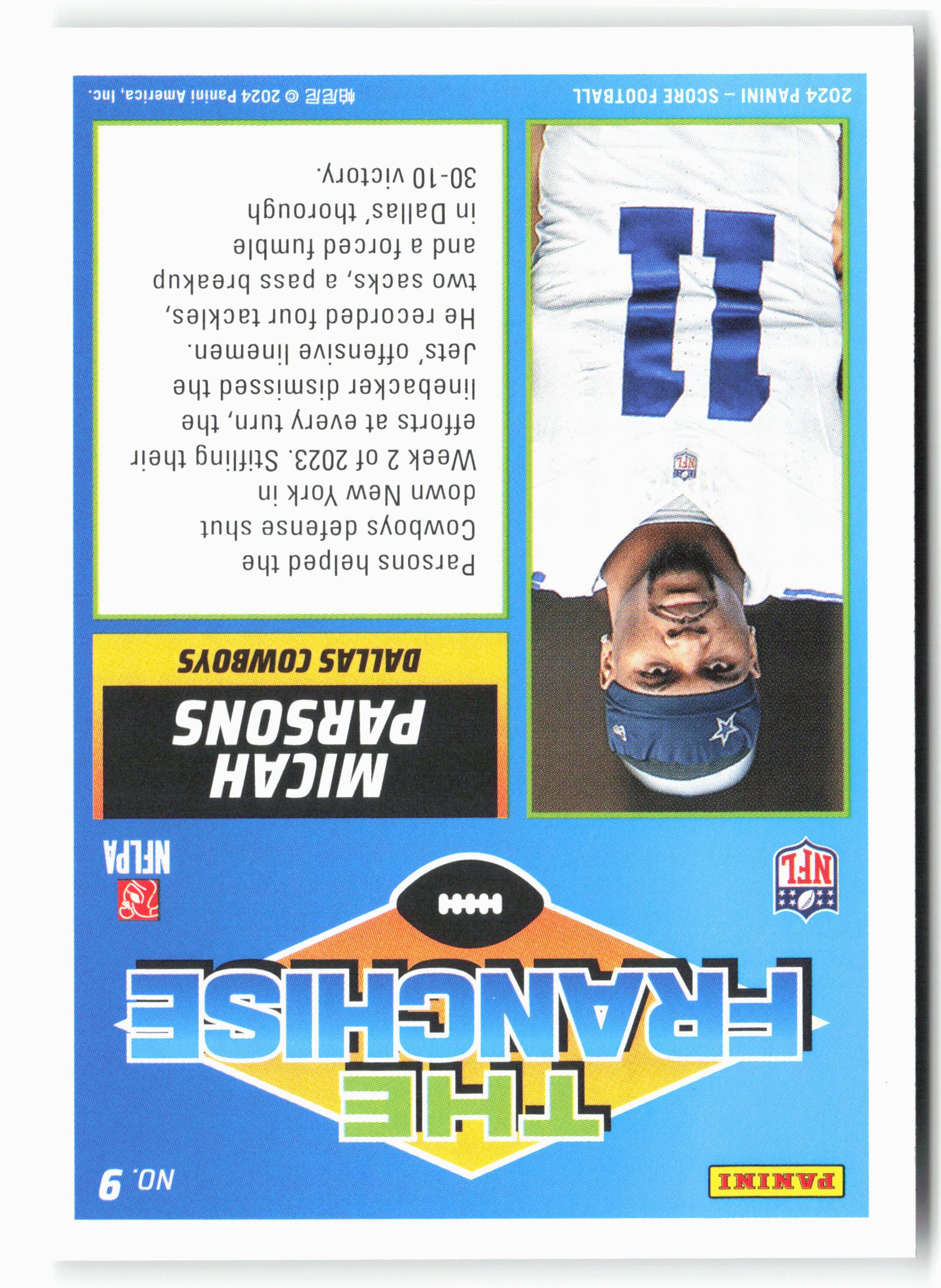 2024 Score #9 Micah Parsons The Franchise