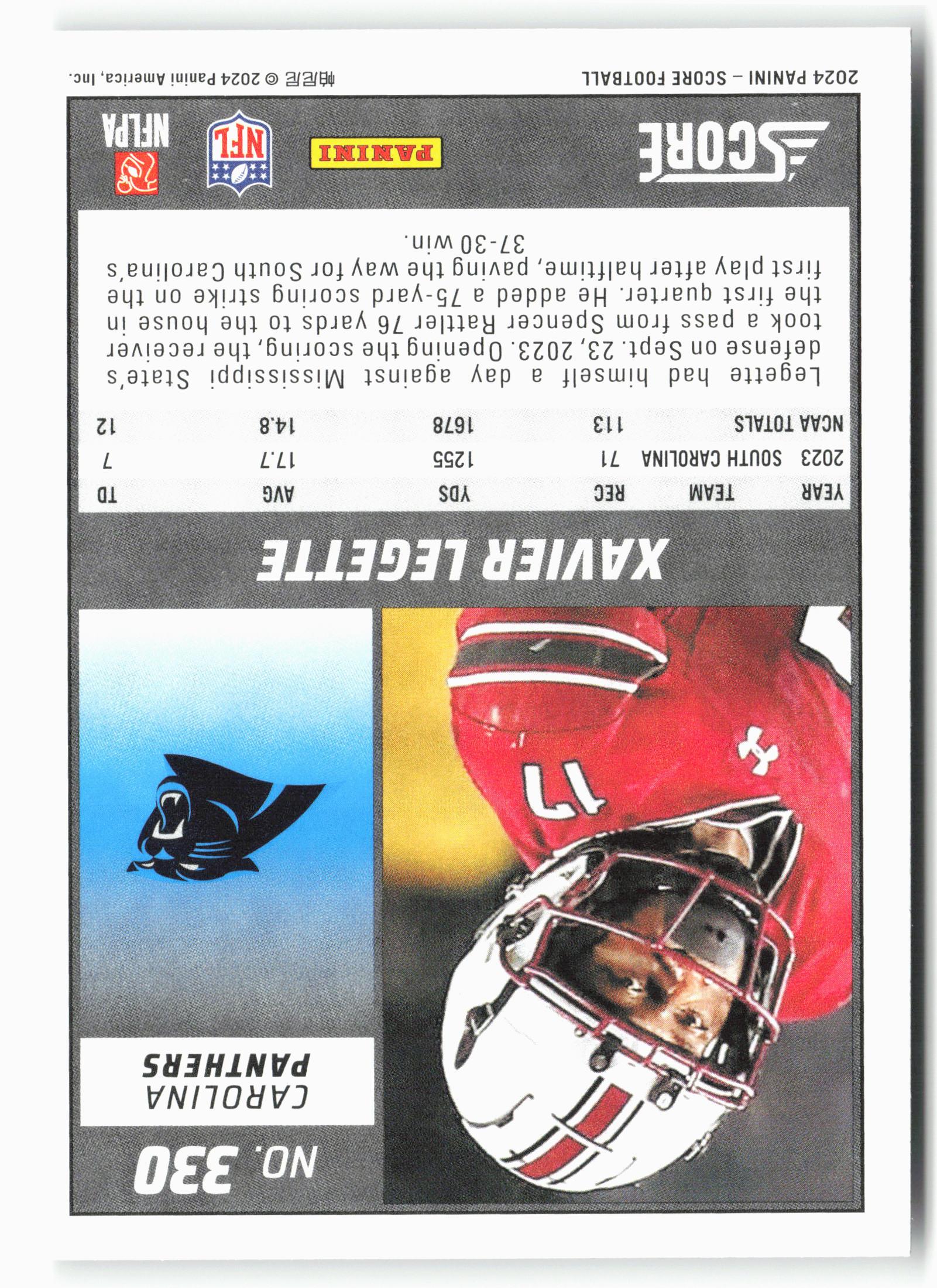 2024 Score #330 Xavier Legette