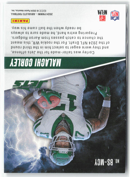 2024 Panini Absolute #BS-MCY Malachi Corley By Storm