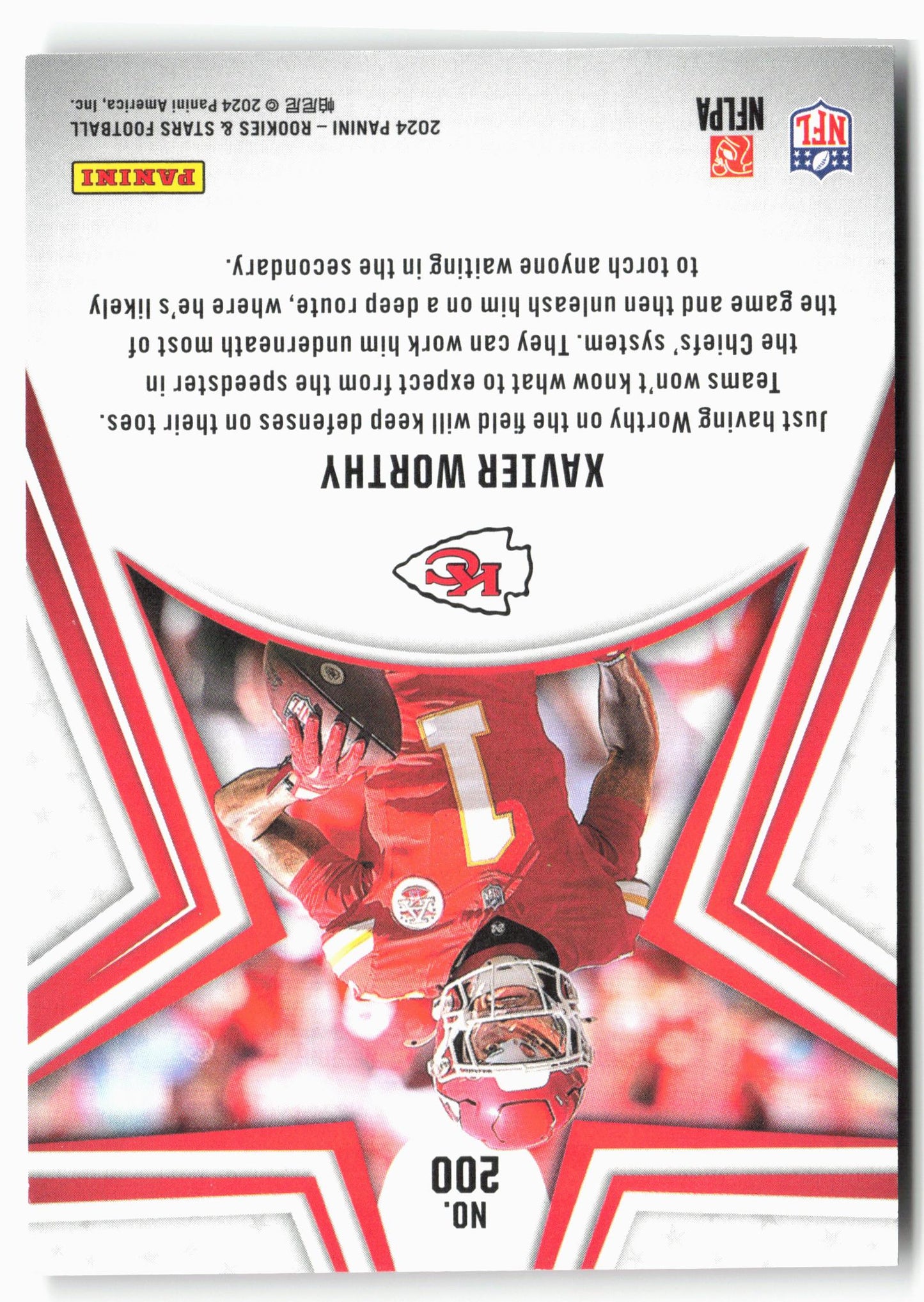 2024 Panini Rookies & Stars #200 Xavier Worthy Orange #/249