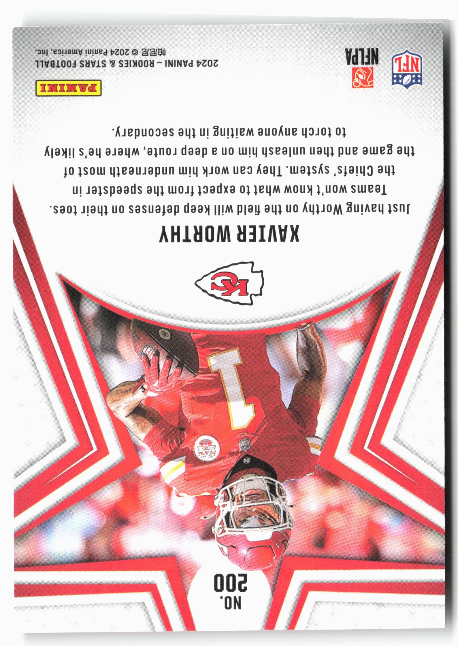 2024 Panini Rookies & Stars #200 Xavier Worthy Orange #/249