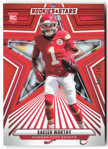 2024 Panini Rookies & Stars #200 Xavier Worthy Orange #/249