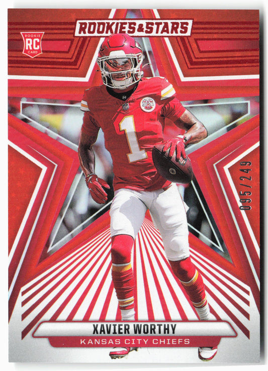 2024 Panini Rookies & Stars #200 Xavier Worthy Orange #/249