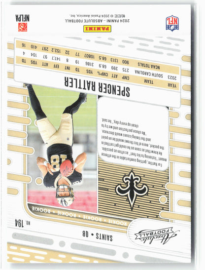 2024 Panini Absolute #194 Spencer Rattler