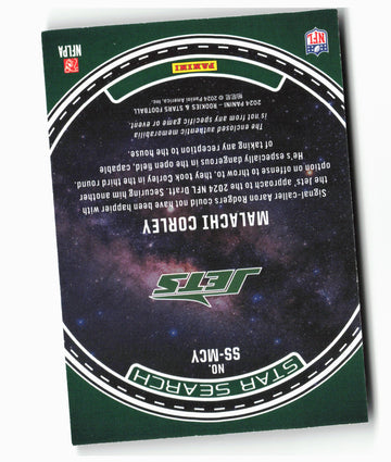 
2024 Panini Rookies & Stars #SS-MCY Malachi Corley Star Search