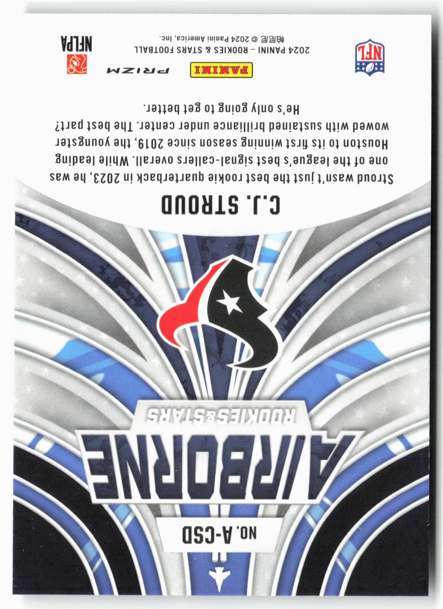 2024 Panini Rookies & Stars #A-CSD C.J. Stroud Airborne Silver