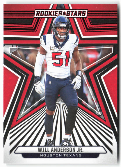 2024 Panini Rookies & Stars #40 Will Anderson Jr. Red