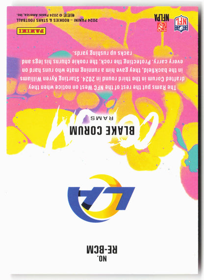 2024 Panini Rookies & Stars #RE-BCM Blake Corum Rookie Exclusive