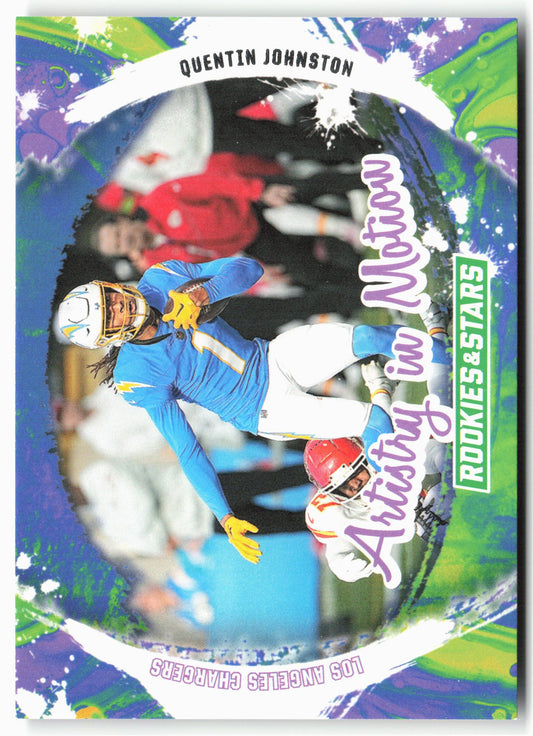 2024 Panini Rookies & Stars #AIM-QJN Quentin Johnston Artistry in Motion