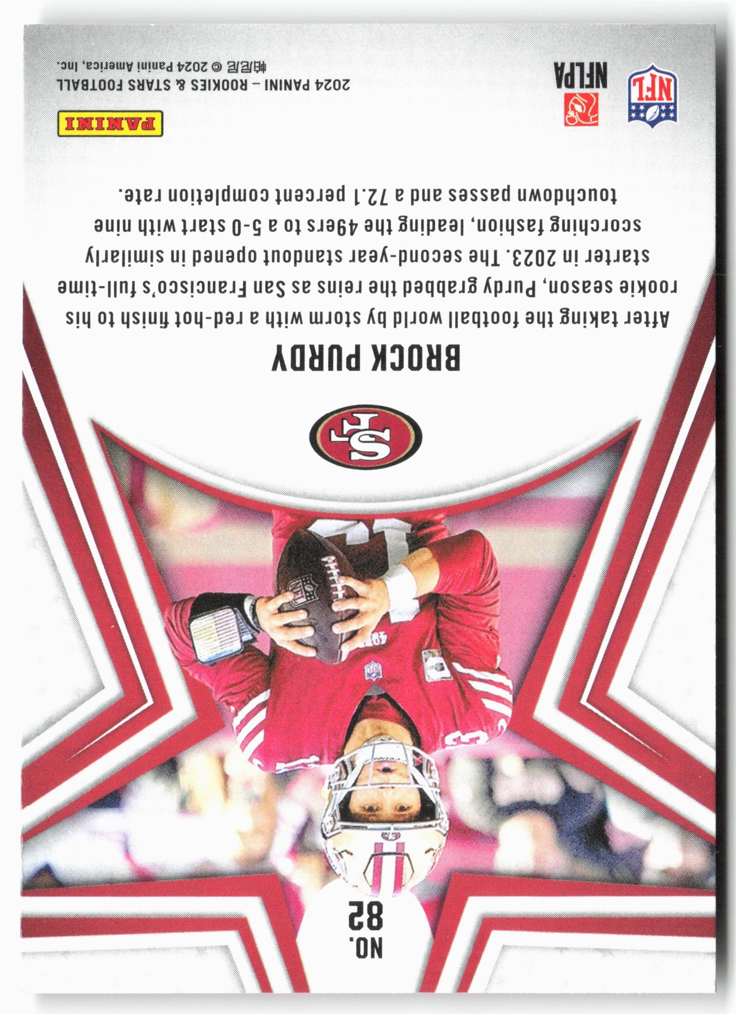 2024 Panini Rookies & Stars #82 Brock Purdy Red