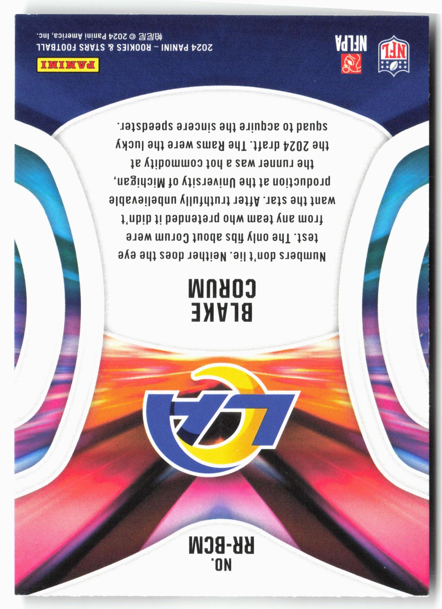 2024 Panini Rookies & Stars #RR-BCM Blake Corum Rookie Rush