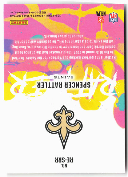 2024 Panini Rookies & Stars #RE-SRR Spencer Rattler Rookie Exclusive