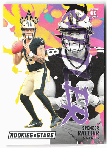 
2024 Panini Rookies & Stars #RE-SRR Spencer Rattler Rookie Exclusive