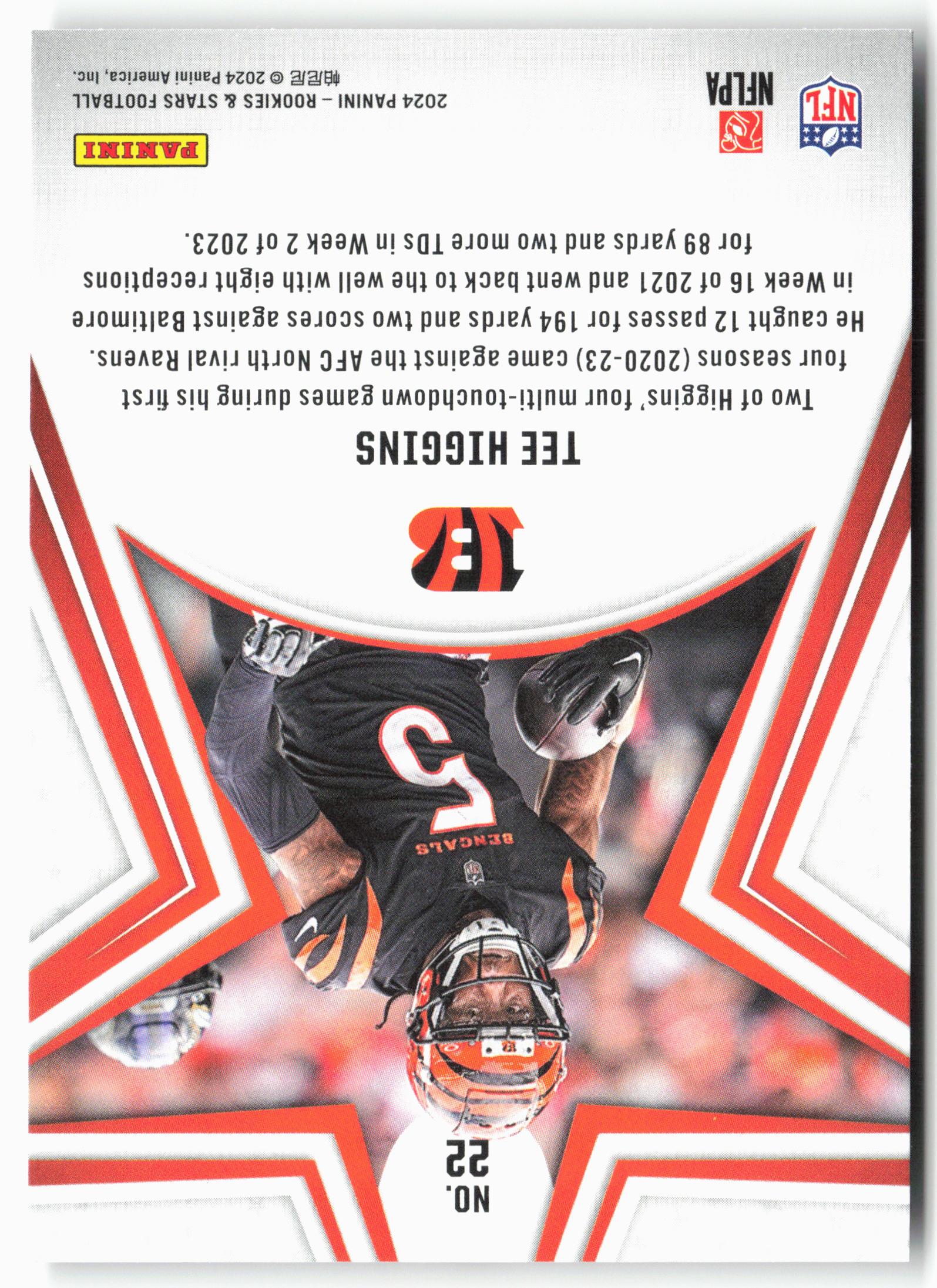 2024 Panini Rookies & Stars #22 Tee Higgins