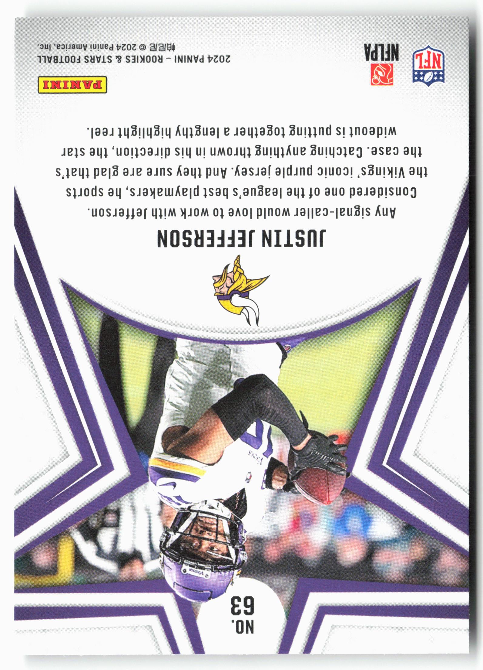 2024 Panini Rookies & Stars #63 Justin Jefferson