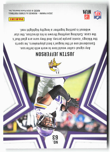 
2024 Panini Rookies & Stars #63 Justin Jefferson