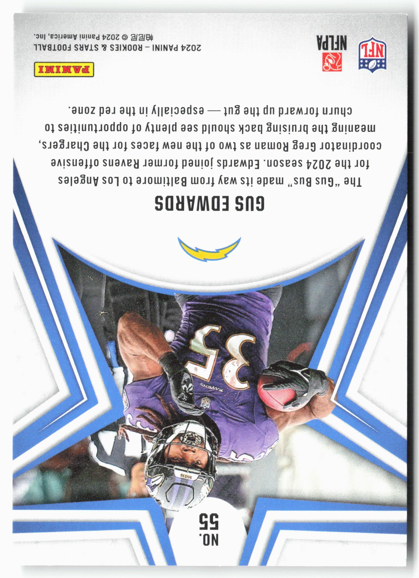 2024 Panini Rookies & Stars #55 Gus Edwards