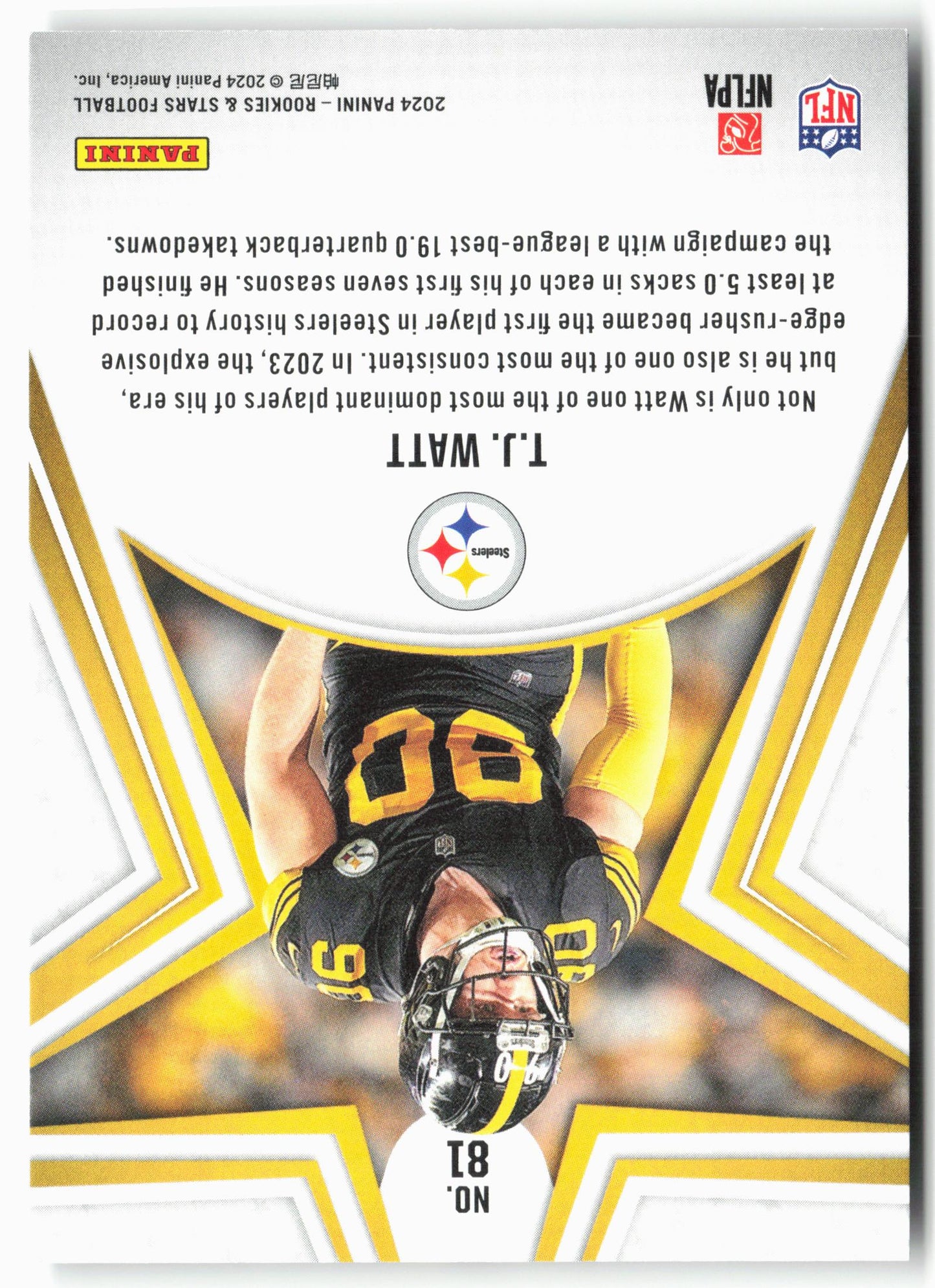 2024 Panini Rookies & Stars #81 T.J. Watt