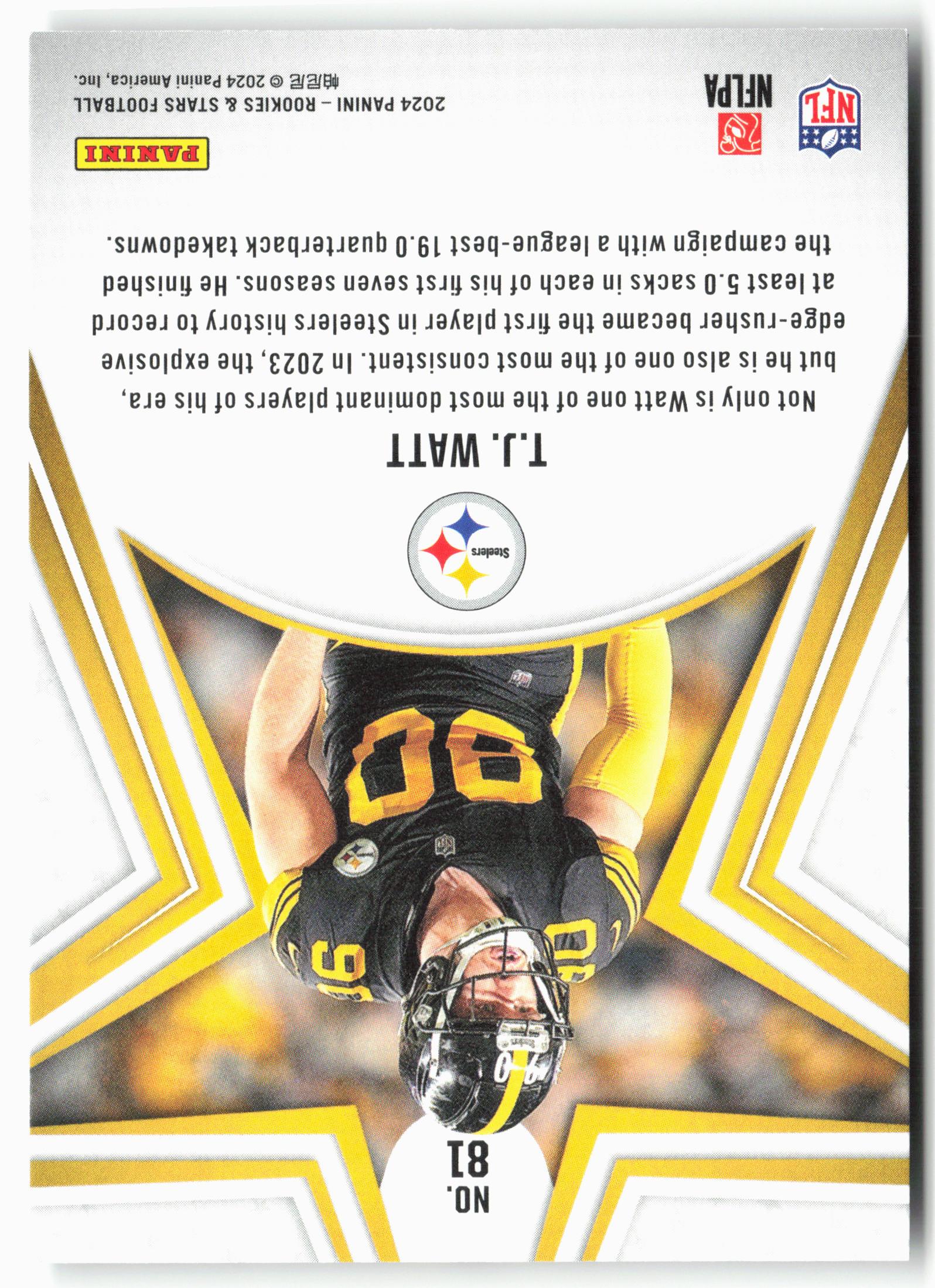 2024 Panini Rookies & Stars #81 T.J. Watt