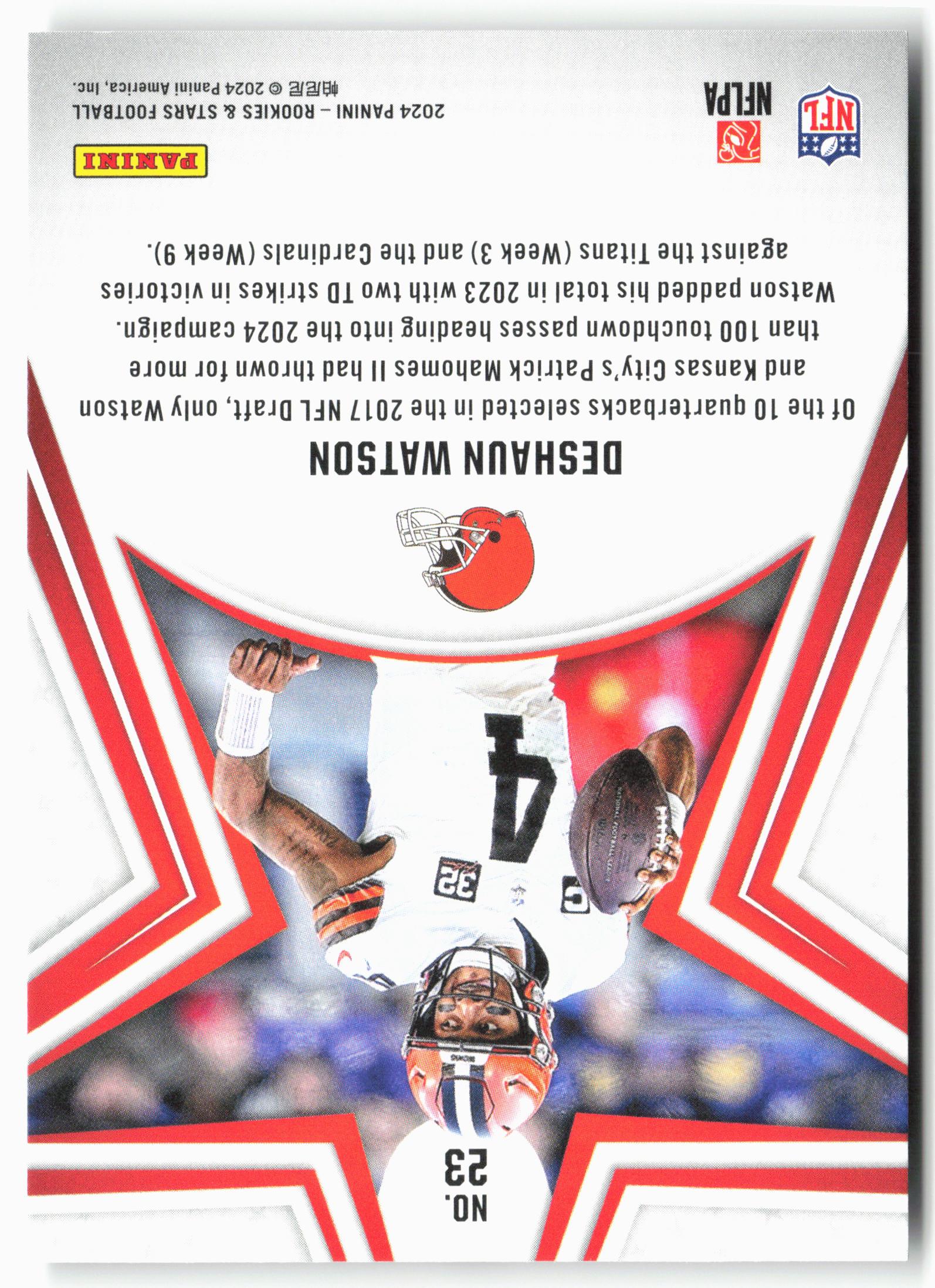 2024 Panini Rookies & Stars #23 Deshaun Watson