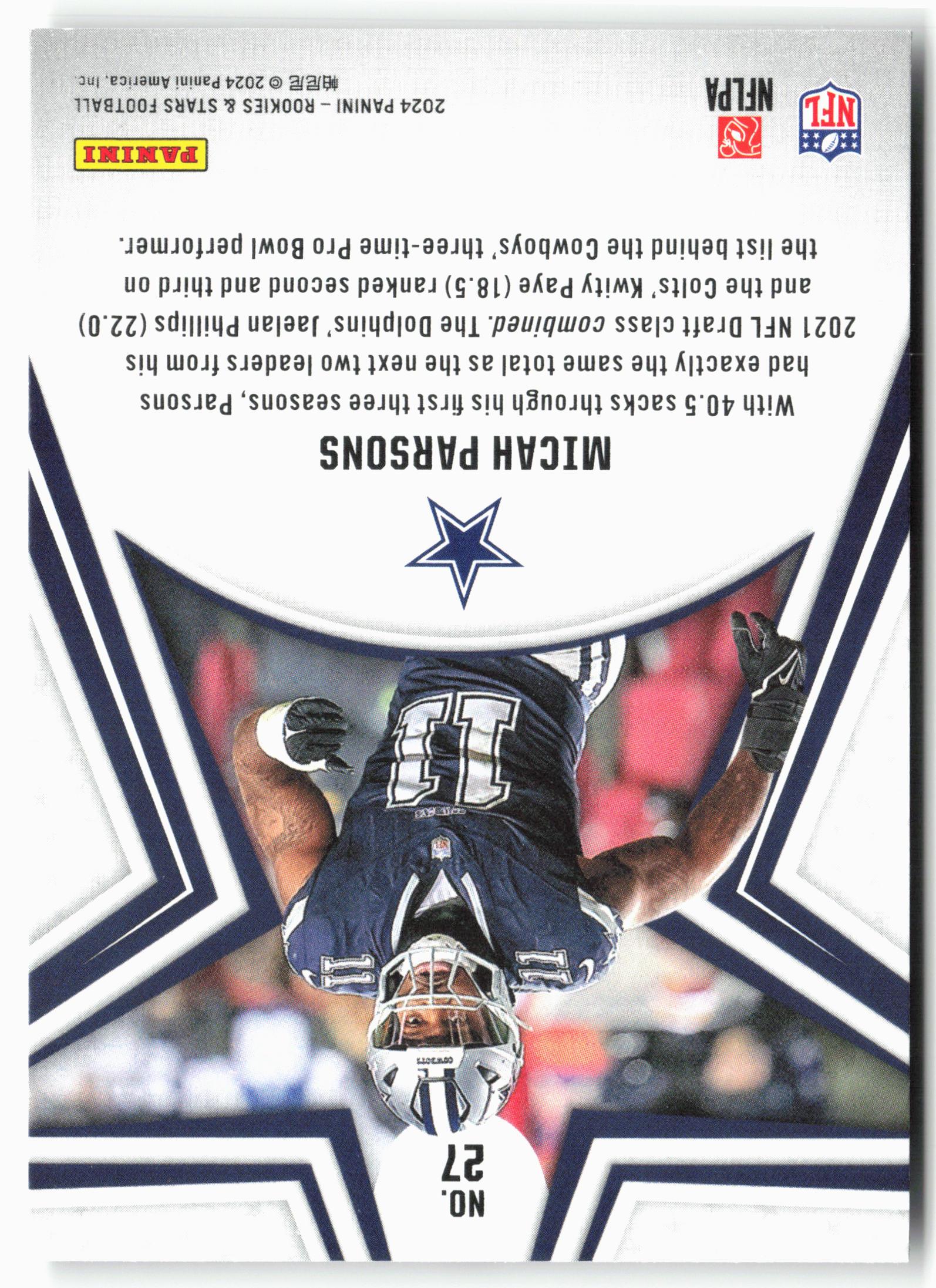 2024 Panini Rookies & Stars #27 Micah Parsons