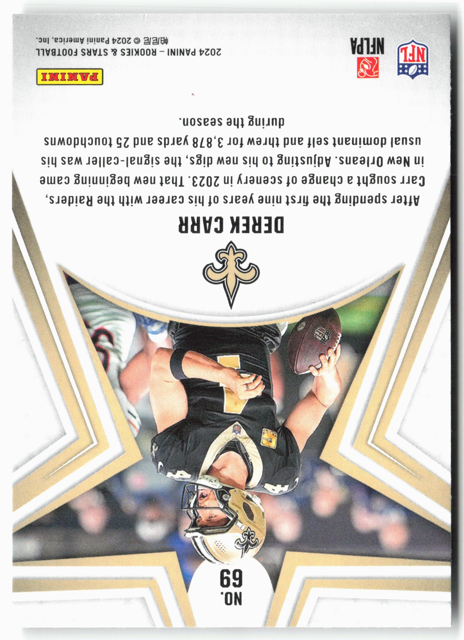 2024 Panini Rookies & Stars #69 Derek Carr