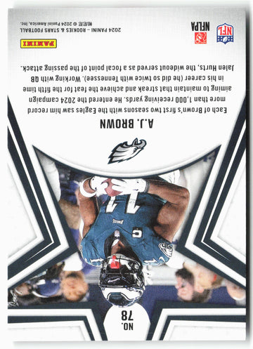 
2024 Panini Rookies & Stars #78 A.J. Brown