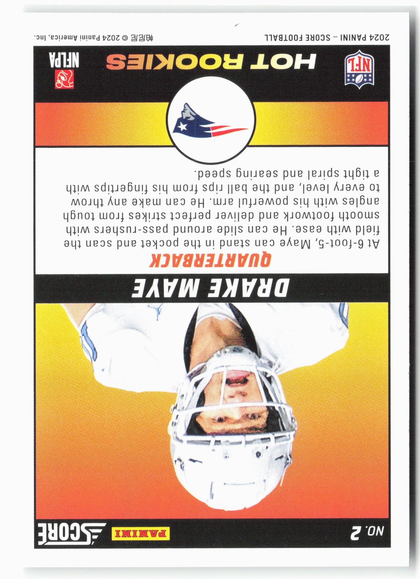 2024 Score #2 Drake Maye Hot Rookies