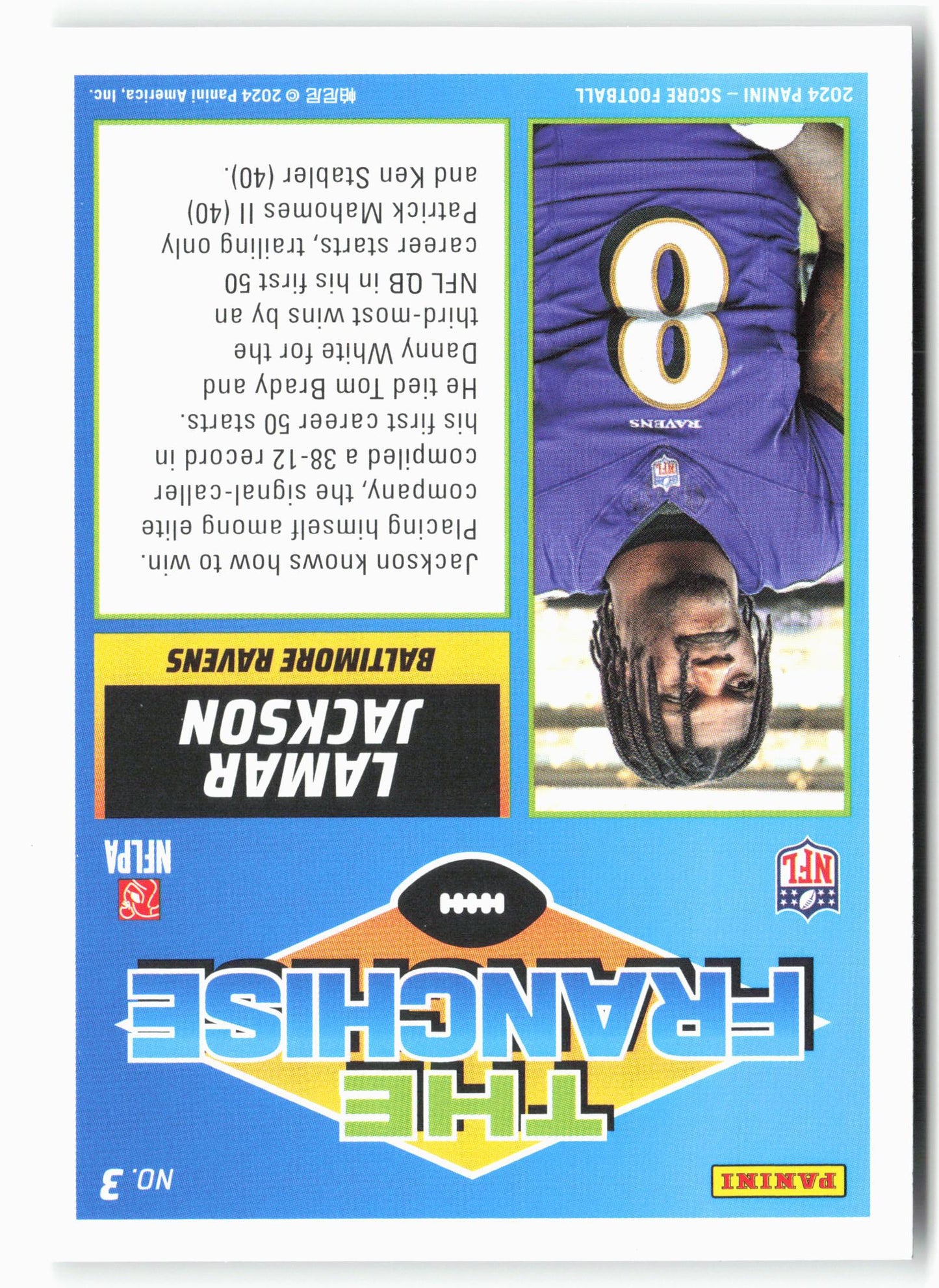 2024 Score #3 Lamar Jackson The Franchise