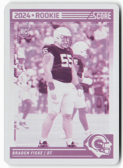 2024 Score #325 Braden Fiske Printer Plate 1/1