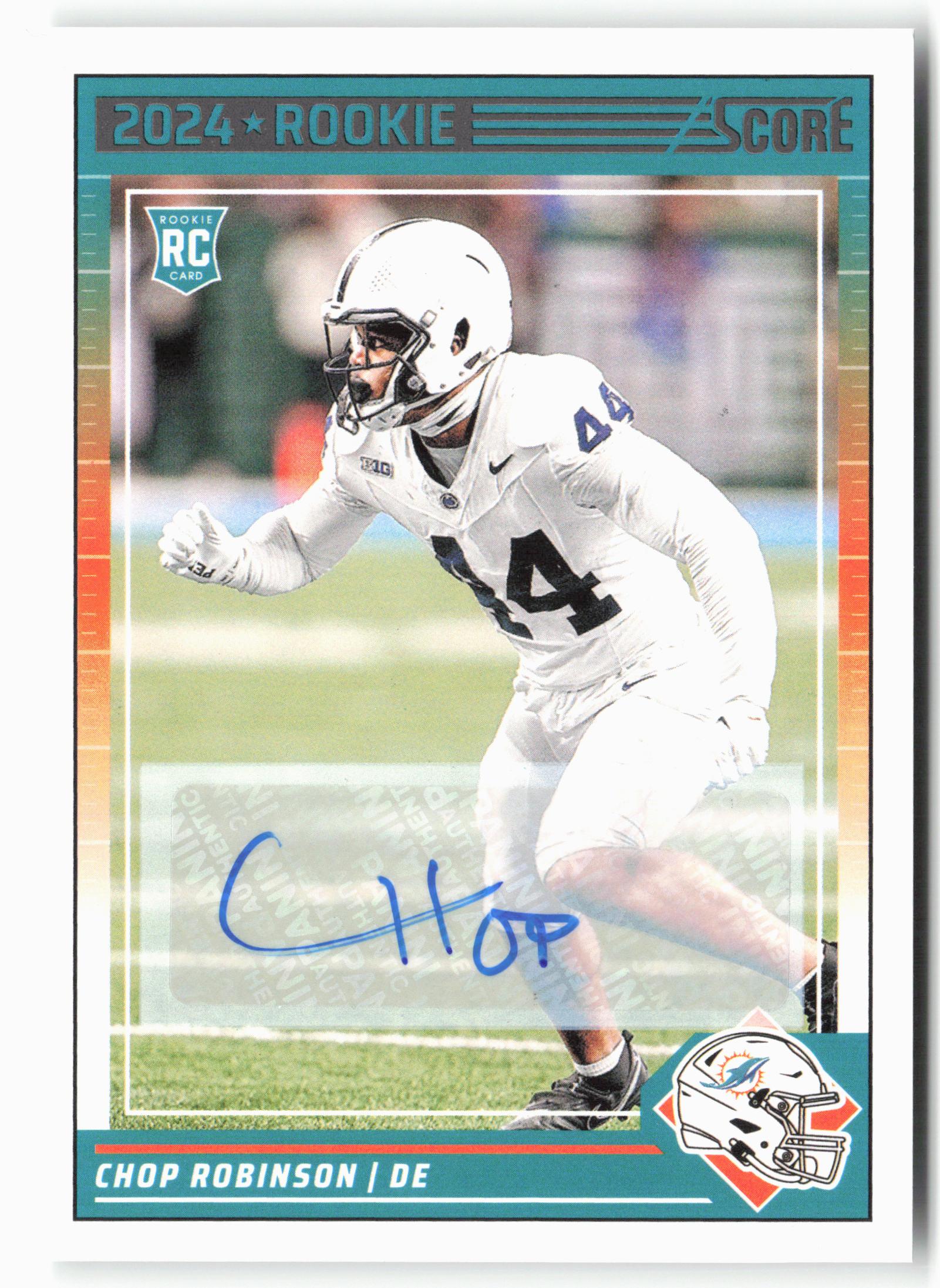2024 Score #322 Chop Robinson Signatures