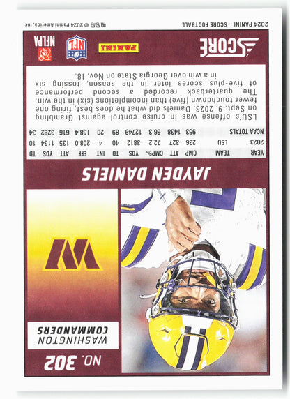 2024 Score #302 Jayden Daniels