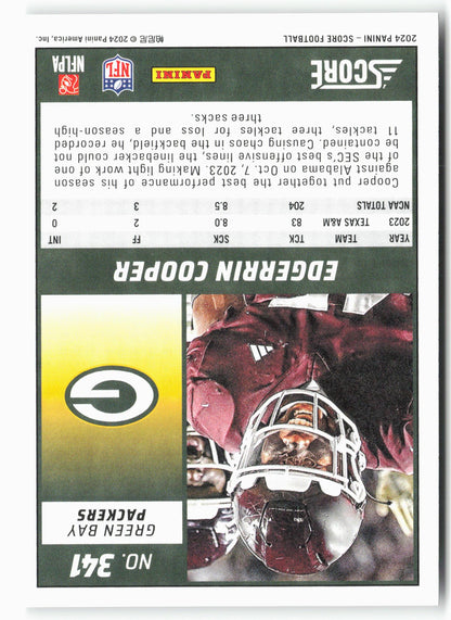 2024 Score #341 Edgerrin Cooper