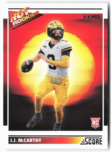 
2024 Score #11 J.J. McCarthy Hot Rookies