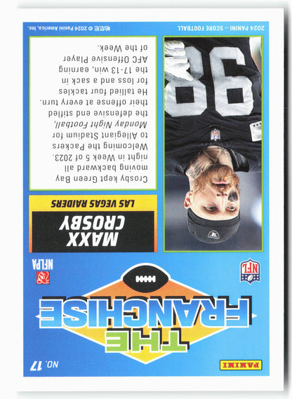 2024 Score #17 Maxx Crosby The Franchise